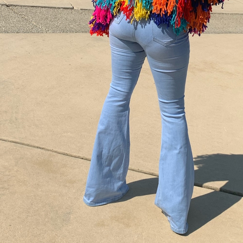High waist denim jeans